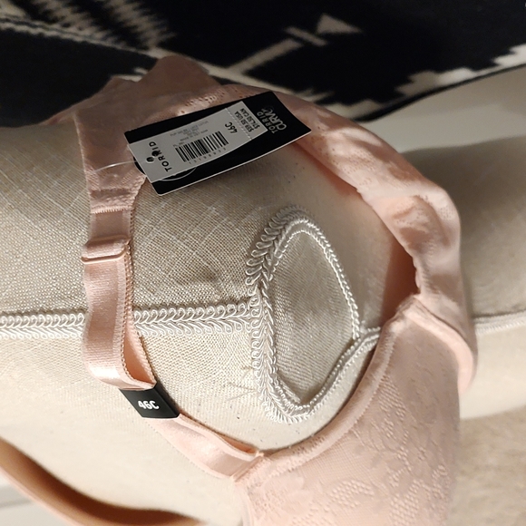 ❤️NWT Torrid Curves Brand Ladie's Baby Pink Push Up Plunge Underwire Bra, 46C - Picture 4 of 12